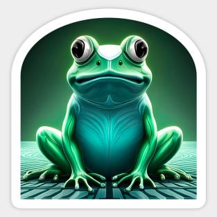 Froggy Animal Spirit (19) - Trippy Psychedelic Frog Sticker